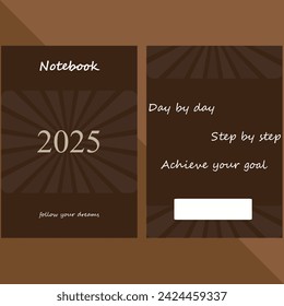 Notebook cover page design templates