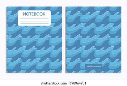 Notebook cover with pattern