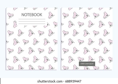 Notebook cover with sport pattern