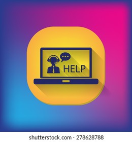 notebook with customer support