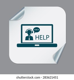 notebook with customer support