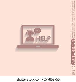 notebook with customer support
