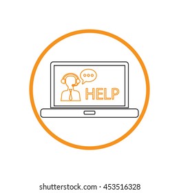 notebook with customer support