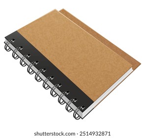 notebook for daily notes and reminders notepad cartoon stock vector illustration isolated on white background