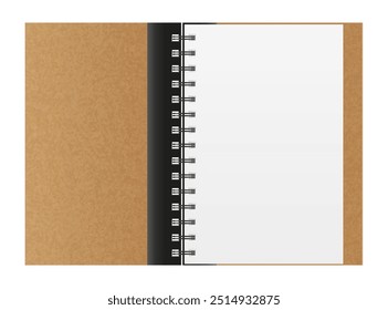 notebook para notas diárias e lembretes bloco de notas desenho animado stock vetor ilustração isolado no fundo branco