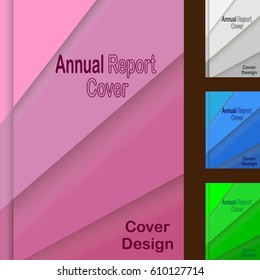 Notebook design. Annual report cover