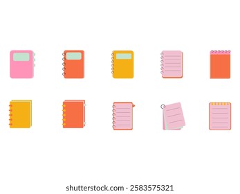 Notebook Design Illustration Element Set 