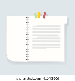 Notebook diary icon vector illustration