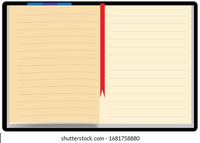 
Notebook Diary Paper Blank Ruled Marker 