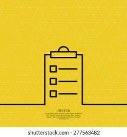 Notebook with to do list. Lines with check boxes. 
