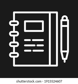 Notebook, document, checklist, paper Icon vector image. Can be used for phone and tablet. Suitable for mobile apps, web apps and print media.