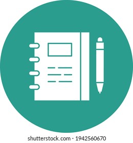 Notebook, document, checklist, paper Icon vector image. Can be used for phone and tablet. Suitable for mobile apps, web apps and print media.