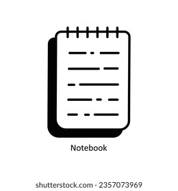 Icono de diseño del doodle para portátiles. Símbolo de escuela y estudio sobre fondo blanco archivo EPS 10 