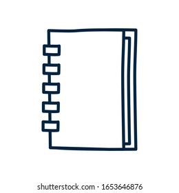 notebook doodle line style icon design, Ornament sketch art drawing cute idea creative and decorative theme Vector illustration