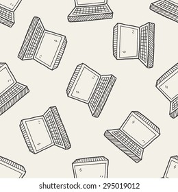 notebook doodle seamless pattern background