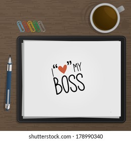 Notebook with drawing charts