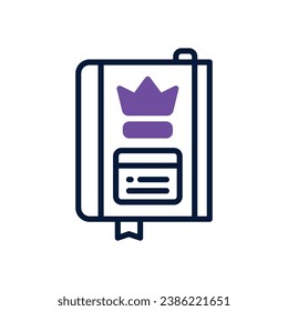notebook dual tone icon. vector icon for your website, mobile, presentation, and logo design.