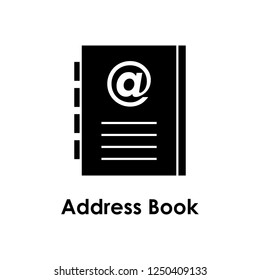 notebook, email, address book icon. One of the business collection icons for websites, web design, mobile app