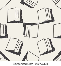 notebook files doodle drawing seamless pattern background