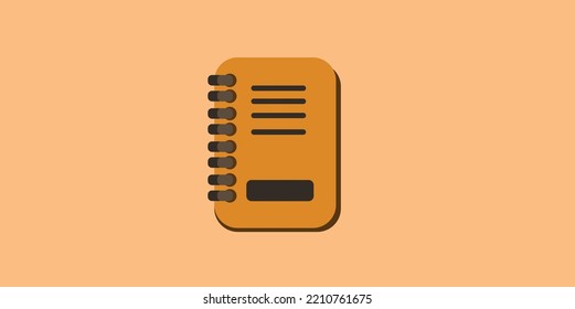 Notebook Flat Design Vector Art Illustration Graphic Design.eps