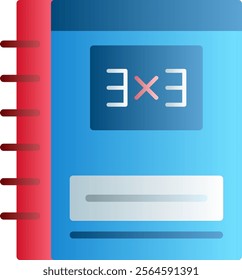 Notebook Flat Gradient Vector Icon Design