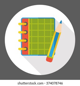 notebook flat icon