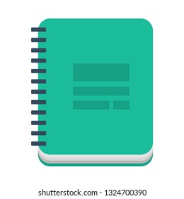 Notebook flat icon.You can be used notebook icon for several purposes like: websites, UI, UX, print templates, presentation templates, promotional materials, web and mobile phone apps