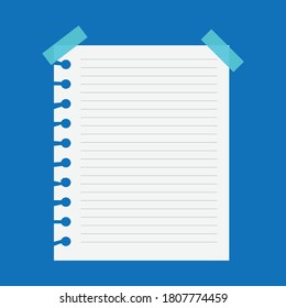 Notebook flat icon design vector eps10