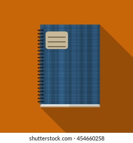 Notebook flat icon illustration isolated vector sign symbol