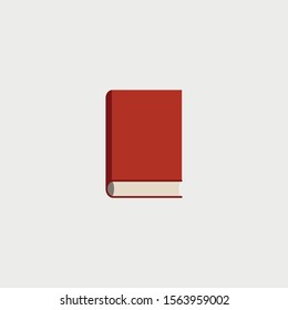 Notebook Flat Icon, Office Concept, Flat Style. - Vector