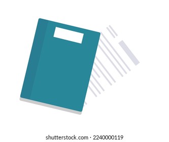 Icono plano para equipos portátiles Material de Office Lugar de trabajo