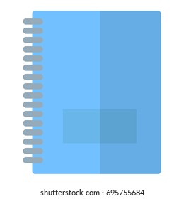 Notebook flat icon, vector sign, colorful pictogram isolated on white. Symbol, logo illustration. Flat style design