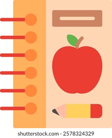 Notebook Flat Illustration Vector Design