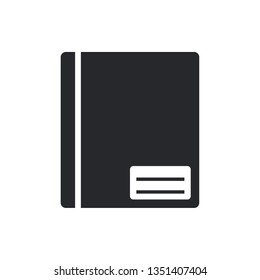 notebook flat vector icon