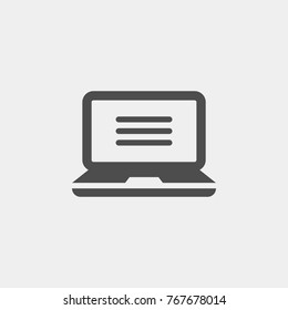 Notebook flat vector icon