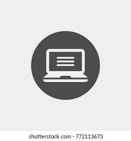 Notebook flat vector icon