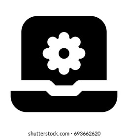 notebook with a gear icon