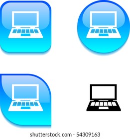 Notebook-glänzende Web-Buttons.