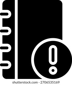 Symbol-Illustrationsvektor für Notizbuch