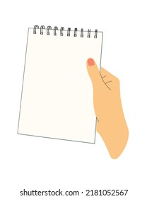 Notebook in der Hand. Bildungskonzept