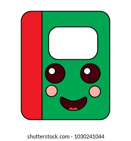 notebook happy   school supplies kawaii icon image 
