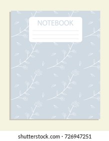 Notebook with herb and spice pattern