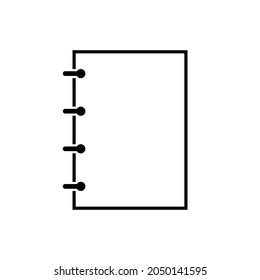 Icono de bloc de notas para aplicaciones y sitios web