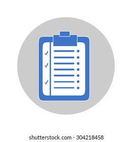 Notebook icon for business or study, eps 10
