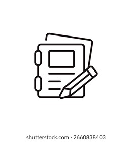notebook icon collection .design style with background