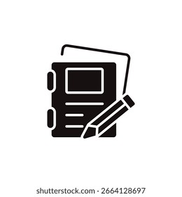 notebook icon collection .design style with background