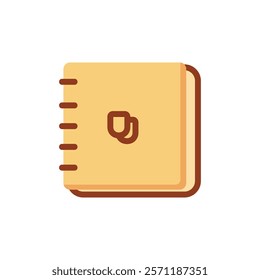 notebook icon design, education and learning theme vector illustration