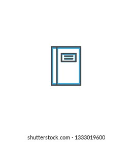 Notebook icon design. Essential icon vector illustration design