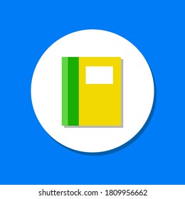 icono de bloc de notas. diseño de iconos de bloc de notas en estilo plano. diseño de iconos para web y aplicaciones
