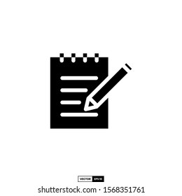 Notebook icon, design inspiration vector template for interface and any purpose